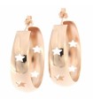 Rue Des Mille Women's Earrings - Gipsy Chic Rounded Circle with Perforated Stars
