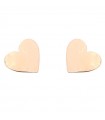 Rue Des Mille Women's Earrings - Stud Goldenfall with Hammered Hearts