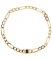 Rue Des Mille Men's Bracelet - Tangle Vintage One + Three Gold with Carabiner