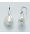 Nimei Earrings for Woman - in 925% Silver with Orient Baroque Pearls 14-16mm - 0