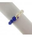 Rajola Women's Bracelet - Fairy Tale with Blue Stones and White Pearls