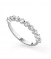 Buonocore Woman's Ring - Spring Classic in 18K White Gold with 0.65 ct Natural Diamonds - 0