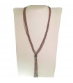 Rajola Women's Necklace - Multistrand Charleston with Brown Hematite and Black Spinel