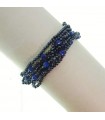 Rajola Women's Bracelet - Multistrand Waltz with Blue Spinel and Lapis Lazuli