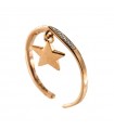 Rue Des Mille Ring for Woman - I Sogni Son Desideri with White Zircons and Star Pendant