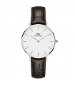 Orologio Daniel Wellington Petite Donna - York Marrone 32mm Bianco