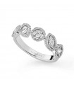 Buonocore Woman Ring - Classic in 18K White Gold with Natural Diamonds 0.67 ct - 0
