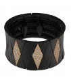 Bracciale Roberto Demeglio Donna - Diva in Ceramica Nera Lucida con Diamanti Brown 2,46 carati