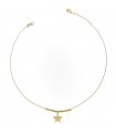 Rue Des Mille Necklace for Women - I Sogni Son Desideri Gold with Micro Rings and Star