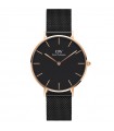 Daniel Wellington Men's Petite Ashfield Black 36mm Watch - 0