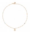 Rue Des Mille Necklace for Woman - Gipsy Chic Chain with Pastel Stones and Star Medal
