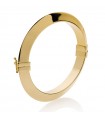 Unoaerre Women's Bracelet - Classic Rigid Gold with Triangular Tube