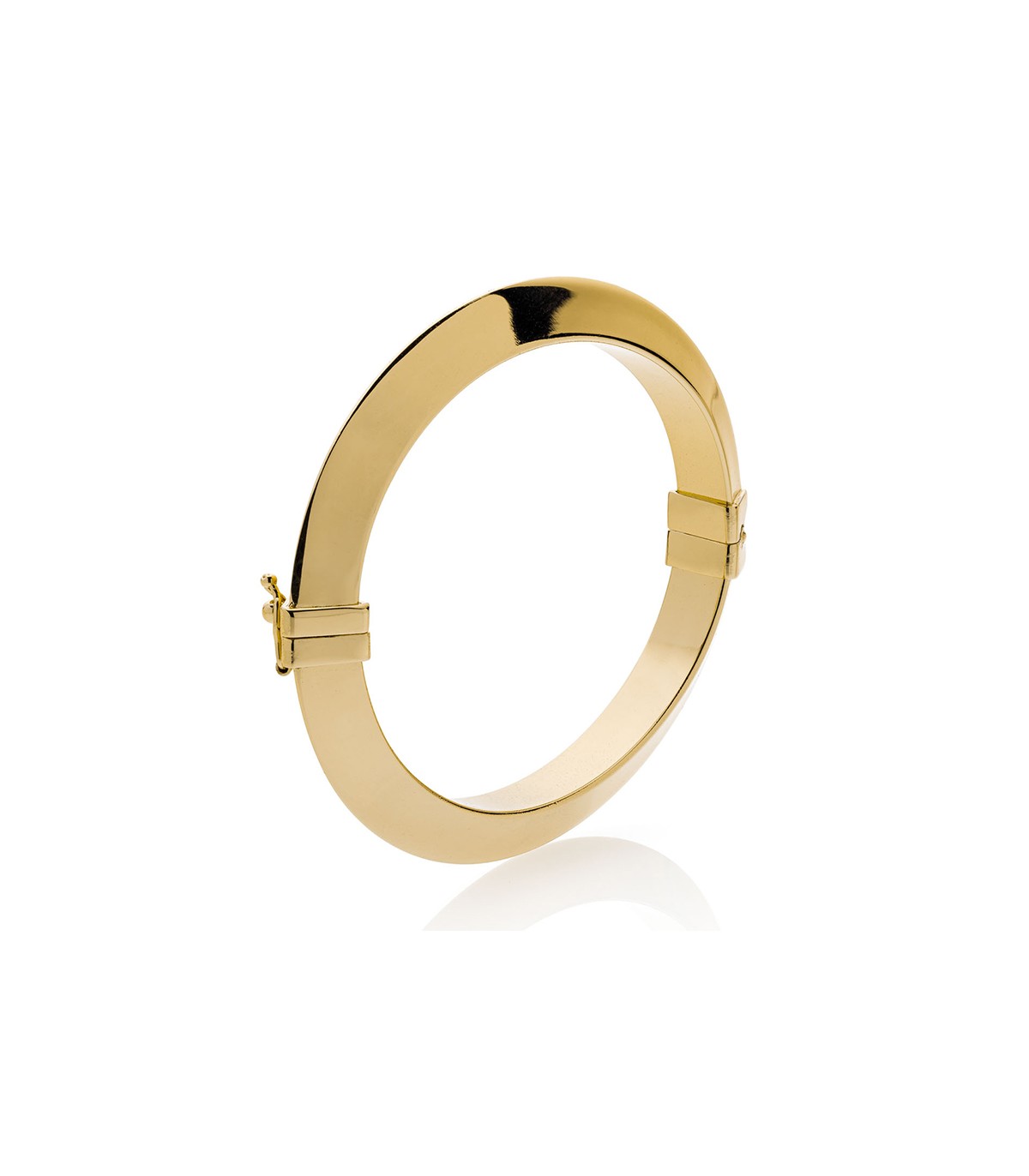 3mm Gold Tube Bangle - Jessica Jewellery