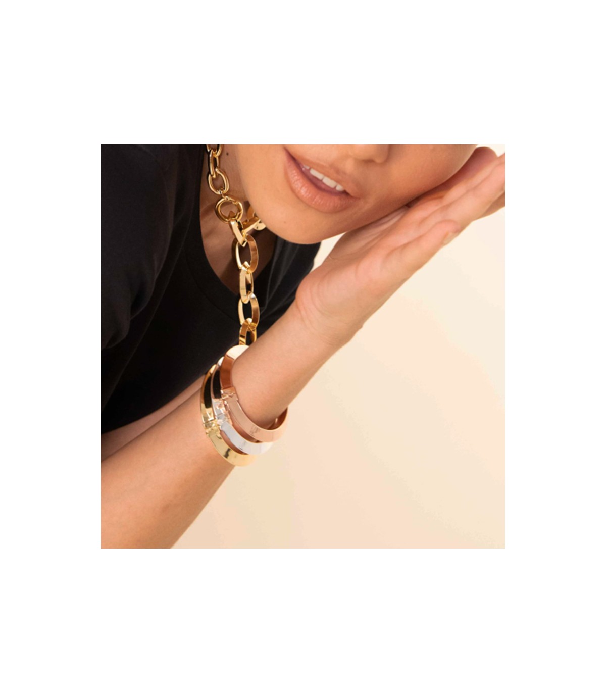 Pearl and Gold Tube Bracelet – Seoidín