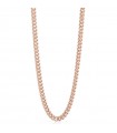 Unoaerre Necklace for Woman - Long Chains in Rose Bronze with Grumetta Chain
