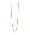 Unoaerre Women's Necklace - Classic Long Gold in Rope Mesh