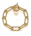 Unoaerre Women's Bracelet - Bubbles Gold with Dot Links