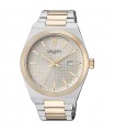 Vagary Men's Watch - Timeless Gents Time and Date Bicolor Silver and Gold 40 mm