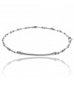 Chimento Men's Bracelet - D-Bamboo in 18K White Gold with 0.01 ct Diamond