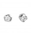 Nimei Woman Earrings - Light Point in 18K White Gold with Natural Diamonds - 0