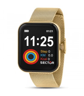 Orologio Smartwatch Sector - S-03 - Digitale - 43,5mm-Gold-R3253282003