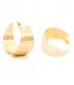 Unoaerre Creole Earrings for Women - Classic Gold Big Circle