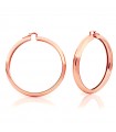 Unoaerre Women's Earrings - Classic Rose Gold Hoop