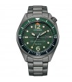 Orologio Citizen Uomo - Of Seaplane Eco-Drive 43mm Metal Gun Verde