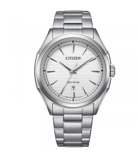 Citizen Men s Watch Classic Eco Drive Time and Date 40mm Silver 0