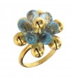 Marco Bicego Woman's Ring - Acapulco Light in 18K Yellow Gold with Topaz - 0