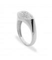 Rue Des Mille Ring for Woman - Dancing Drops Silver with White Zirconia Drop