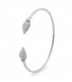 Rue Des Mille Women's Bracelet - Dancing Drops Contrariè Silver with White Zircons