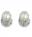 Miluna Woman's Earrings - in 18K White Gold with Freshwater Pearls - 0