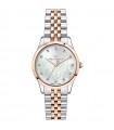 Philip Watch Women's Watch - Grace Solo Tempo 32mm Silver Rose Gold with Natural Diamonds