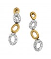 Giorgio Visconti Women's Earrings - Pendants in 18K White and Rose Gold with Natural Diamonds - 0