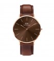 Orologio Daniel Wellington da Uomo - Classic St Mawes Amber Solo Tempo 40mm Marrone