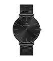 Daniel Wellington Men's Watch - Classic Mesh Onyx Only Time Black 40 mm