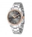 Orologio Sector da Uomo - 240 Tempo e Data Silver 41mm Grigio con Dettagli Rose Gold