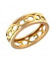 Chimento Ring - Bicolor Band in 18K Rose Gold and Yellow Gold - 0