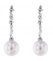 Coscia Pearl's Earrings - Australian South Sea in White Gold with Diamonds - 0