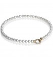 Boccadamo Necklace for Woman - Pearls with String of Pearls and Gold Clasp with Zircons