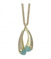 Boccadamo Necklace for Woman - Long Mediterranean Caleida with Pendant and Aqua Crystals