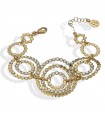 Bracciale Boccadamo da Donna - Magic Circle Mediterranea Gold con Cerchi e Cristalli