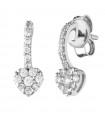 Buonocore - Young Earrings in 18K White Gold with Heart and Natural Diamonds 0.38 ct - 0