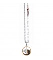 Zancan moon with diamonds man's gold necklace - 0