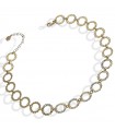 Boccadamo Necklace for Woman - Magic Circle Mediterranea Gold with Circular Elements and Crystals