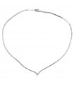 Salvini Woman Necklace - in 18-karat White Gold with 0.09-carat Natural Diamond - 0