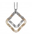 Collana Boccadamo da Donna - Magic Chain Mediterranea con Rombi Bicolor Silver e Gold e Cristalli