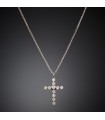 Chiara Ferragni Women's Necklace - Silver Crosses with Bold Cross Pendant and White Zircons - 0