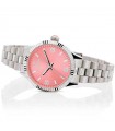 Hoops Watch for Woman - New Luxury Only Time Silver 30mm Pink